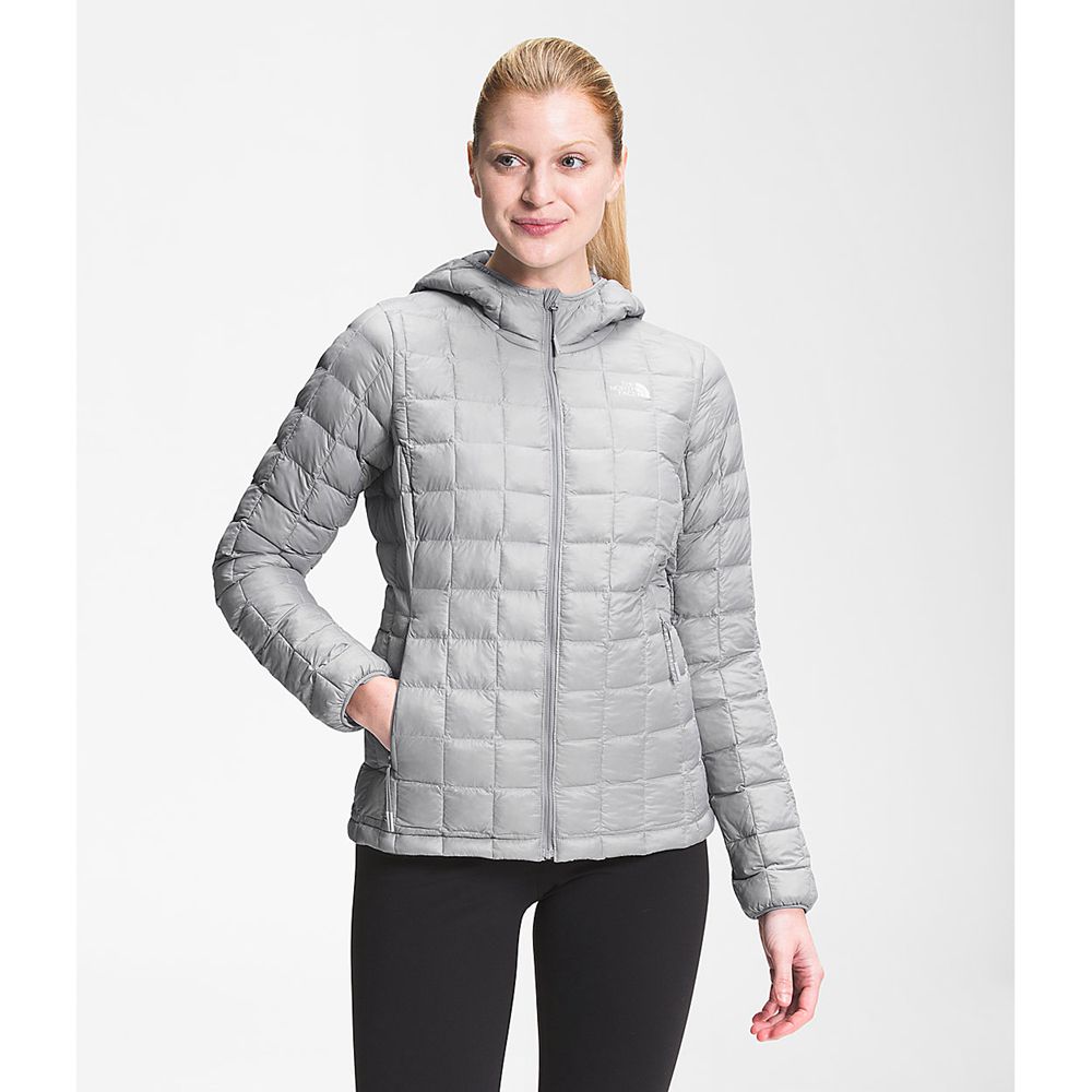 The North Face Hooded Jacket Womens Australia - The North Face Thermoball™ Eco Grey (AER-501278)